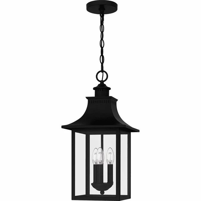 Quoizel CCR1910K Chancellor Mystic Black Outdoor Ceiling Light Pendant