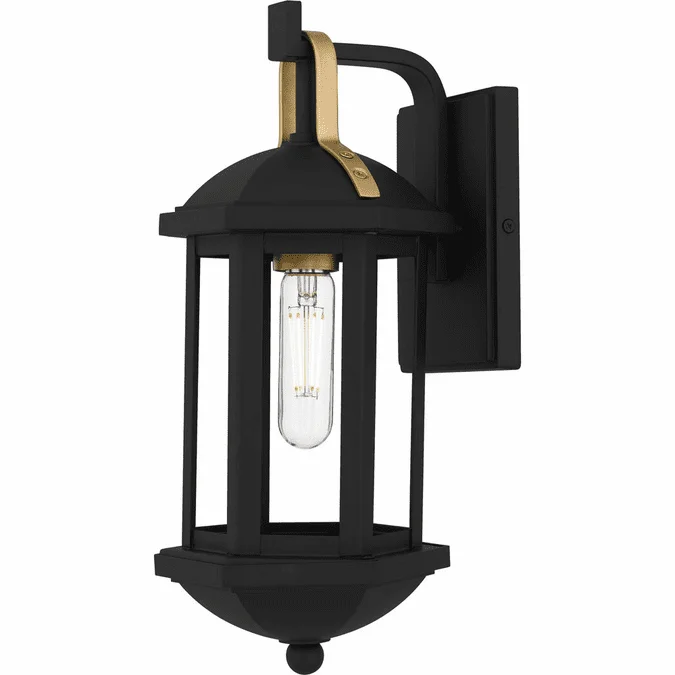 Quoizel CFD8406MBK Crestfield Contemporary Matte Black 15″ Exterior Wall Lighting