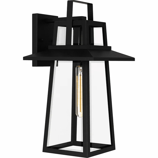 Quoizel DEV8410MBK Devonport Modern Matte Black Outdoor 10″ Lamp Sconce