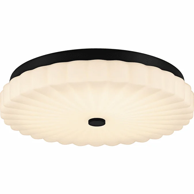 Quoizel QFL6787MBK Modern Matte Black LED Flush Lighting