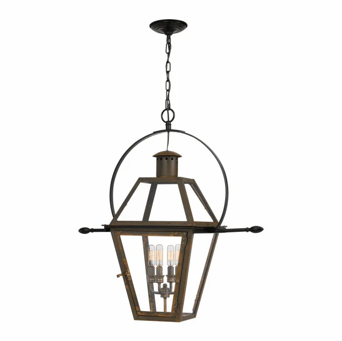 Quoizel RO1914IZ Rue De Royal Industrial Bronze Outdoor Hanging Light