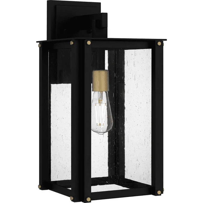 Quoizel ROB8409MBK Robbins Modern Matte Black Large Exterior Lighting Sconce