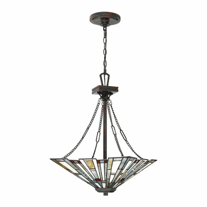 Quoizel TFMK2817VA Maybeck Tiffany Valiant Bronze Drop Ceiling Lighting