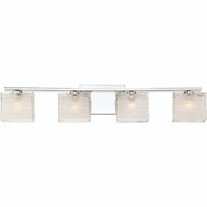 Quoizel WCP8604C Westcap Modern Polished Chrome 4-Light Bathroom Lighting