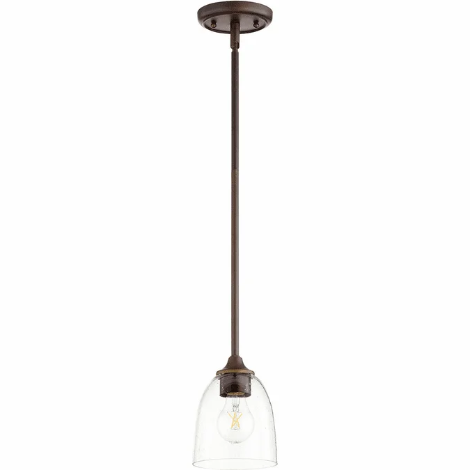 Quorum 3127-286 Jardin Oiled Bronze Mini Drop Ceiling Lighting
