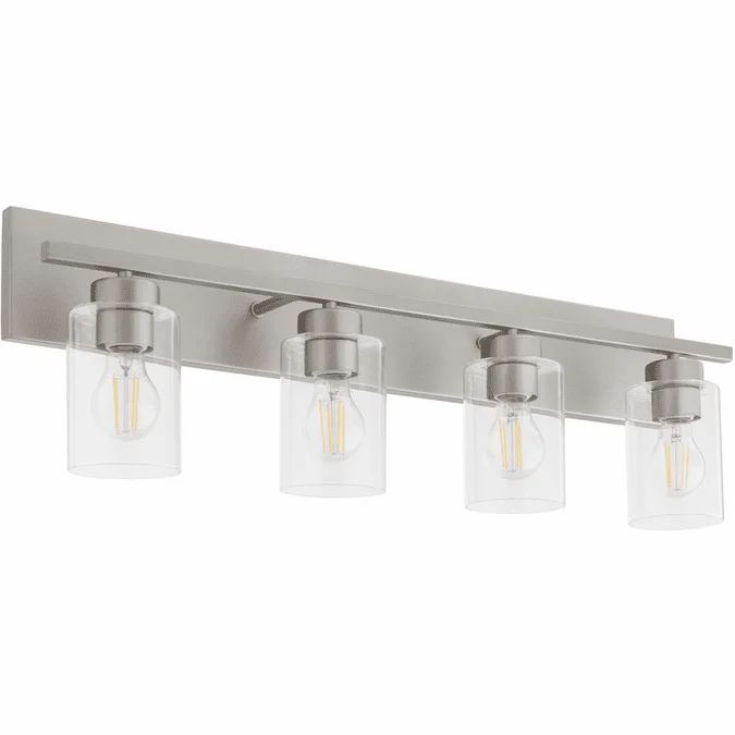 Quorum 5012-4-65 Carter Contemporary Satin Nickel 4-Light Bath Lighting