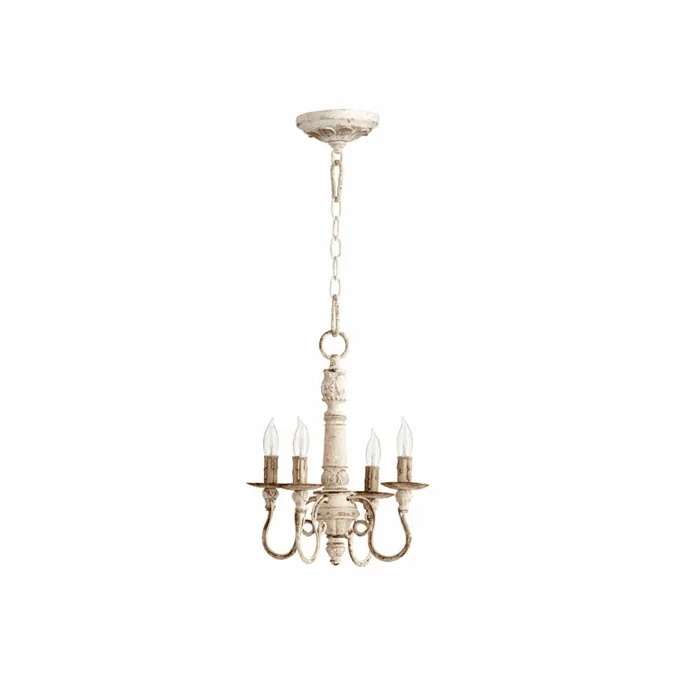 Quorum 6006-4-70 Salento Persian White Mini Chandelier Lighting