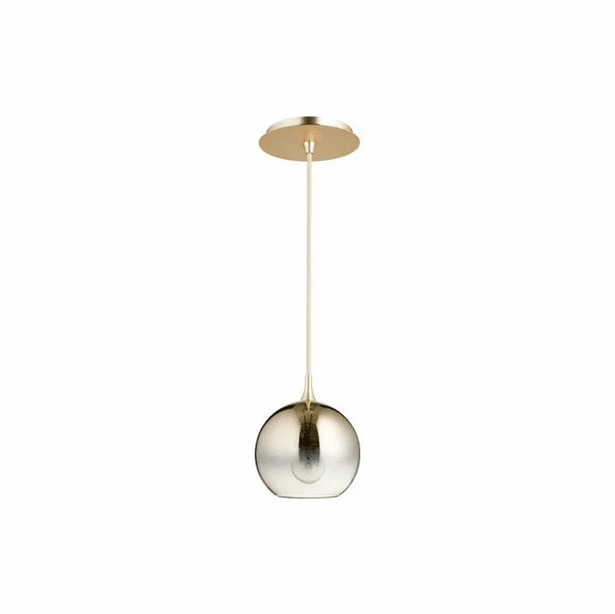 Quorum 889-2020 Modern Satin Gold w/ Light Gold Ombre Mini Drop Lighting Fixture