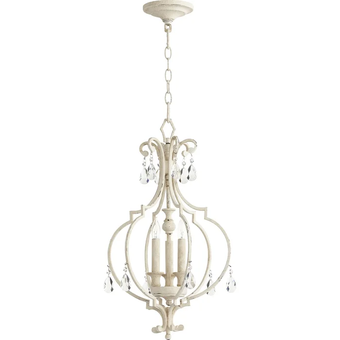 Quorum Ansley 3-LT Entry Light – Persian White – 6714-3-70