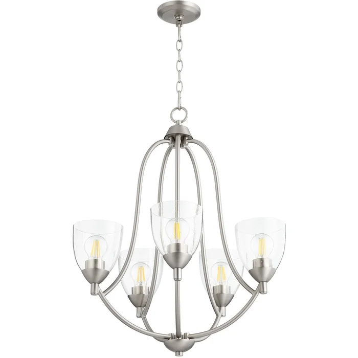 Quorum Barkley Chdn – Satin Nickel W/ Clear/Seeded – 6069-5-265