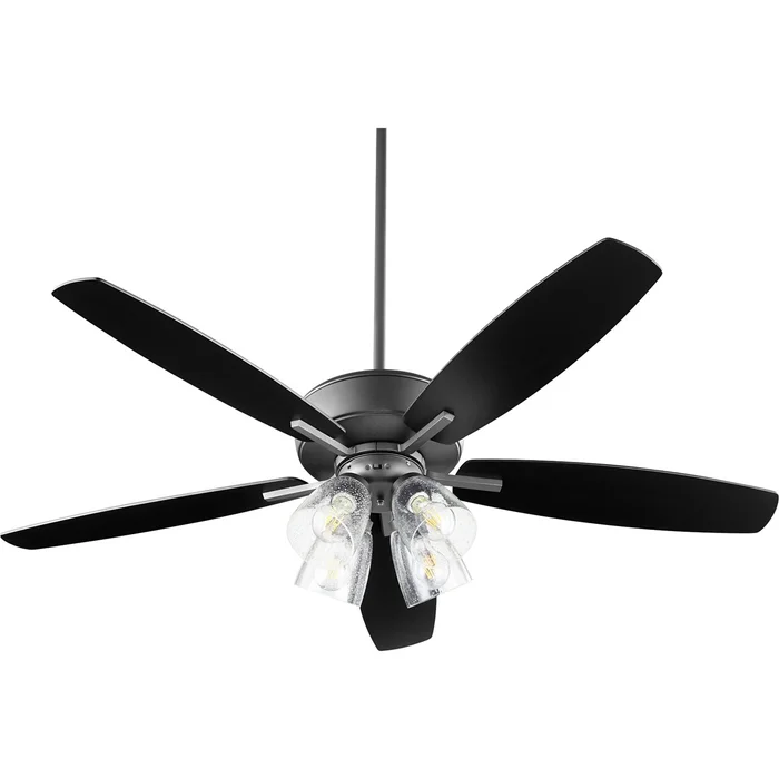 Quorum Breeze 52 4-LT Ceiling Fan – Noir – 70525-469