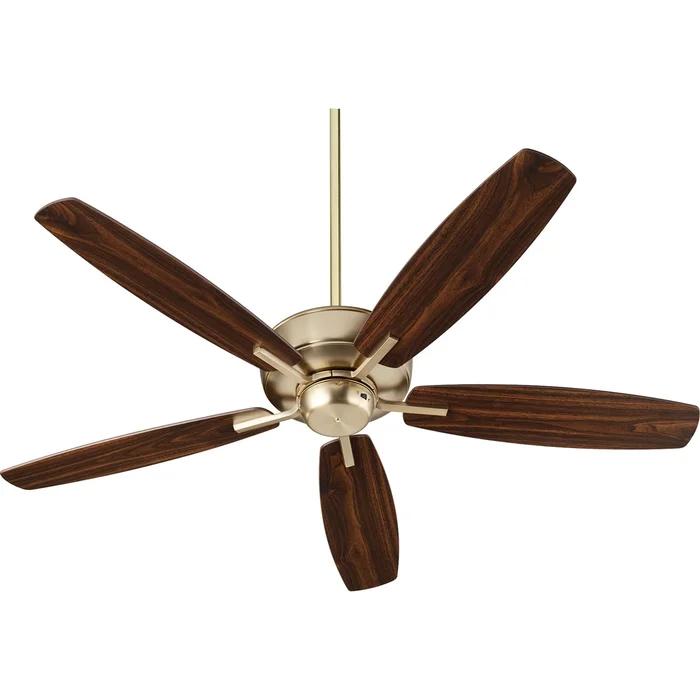 Quorum Breeze 52″ Ceiling Fan – Aged Brass – 7052-80