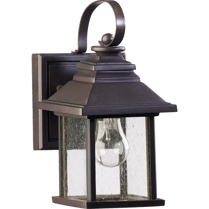 Quorum Pearson 5″ Outdoor Wall Lantern – Oiled Bronze – 7940-5-86