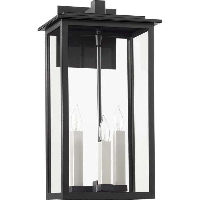 Quorum Westerly 3-LT Outdoor Wall Mount – Noir – 7027-3-69