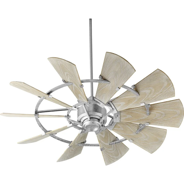 Quorum Windmill 52″ Patio Fan – Galvanized – 195210-9