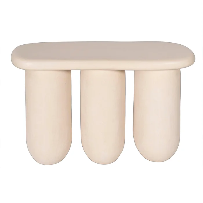 rahul cream console table