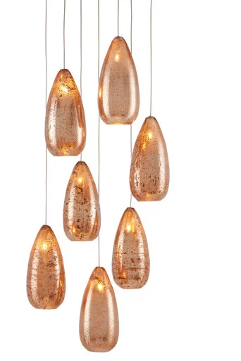Rame Collection Seven Light Pendant in Copper (142|9000-0904)