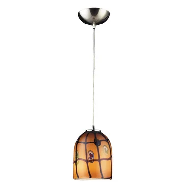 Rapture One Light Mini Pendant in Satin Nickel (45|543-1CI)