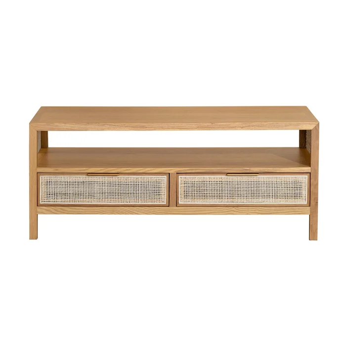 rattan coffee table – natural