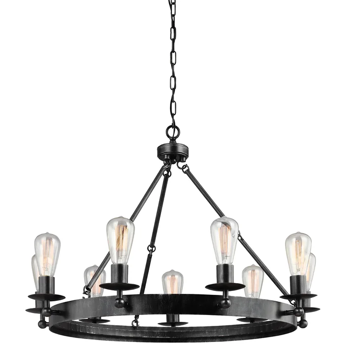 Ravenwood Manor Nine Light Chandelier