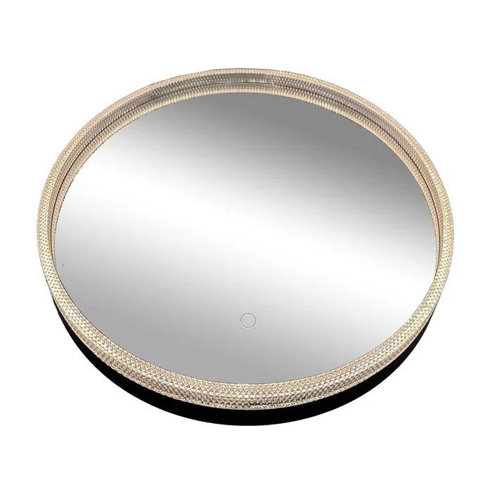 Reflections Collection LED Mirror – Matte Black|Miroir de la collection Reflections illumin DEL – noir mat