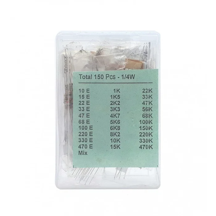 Resistance Box – Mix Resistor Pack – 1/4 Watt