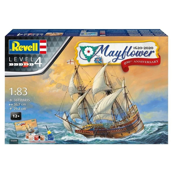 REVELL Mayflower 400th Anniversary Gift Set 1:83 – 05684