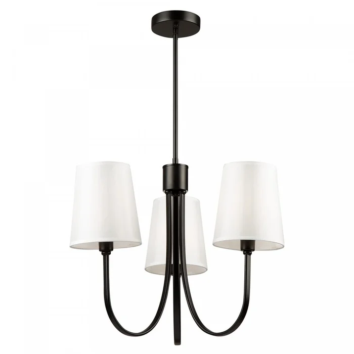 Rhythm 3-Light Black Chandelier | Lustre Rhythm noir 3ampoules | D06HGK6E