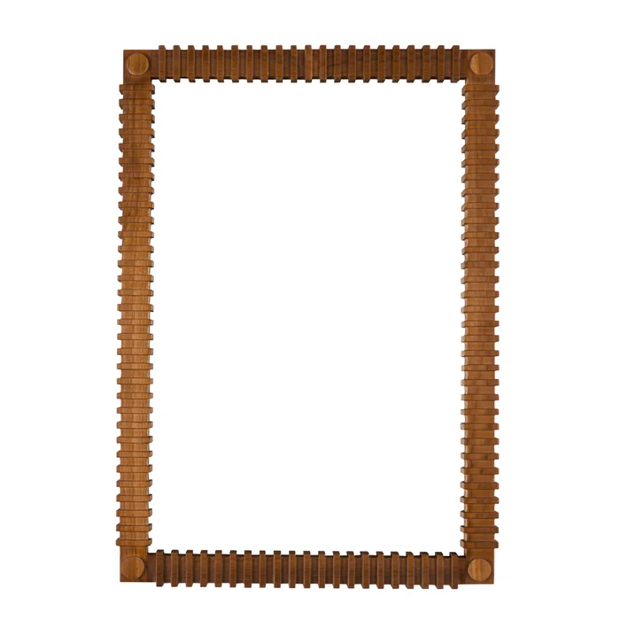 rift mirror, teak