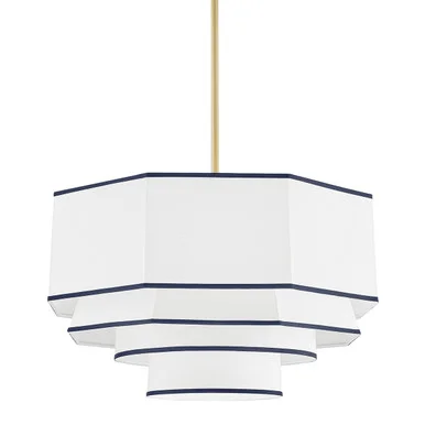 Riverdale Four Light Chandelier in Aged Brass (70|3226-AGB)