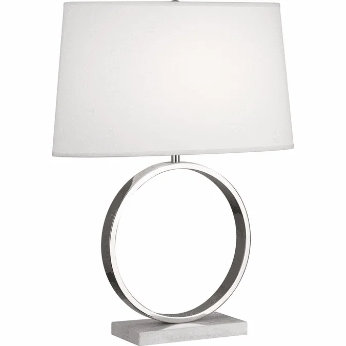 Robert Abbey 2791 Logan Contemporary Polished Nickel Table Light