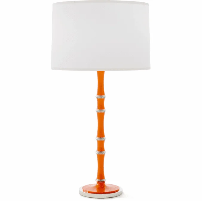 Robert Abbey PM72 Kane Modern Pumpkin with Polished Nickel Table Lamp