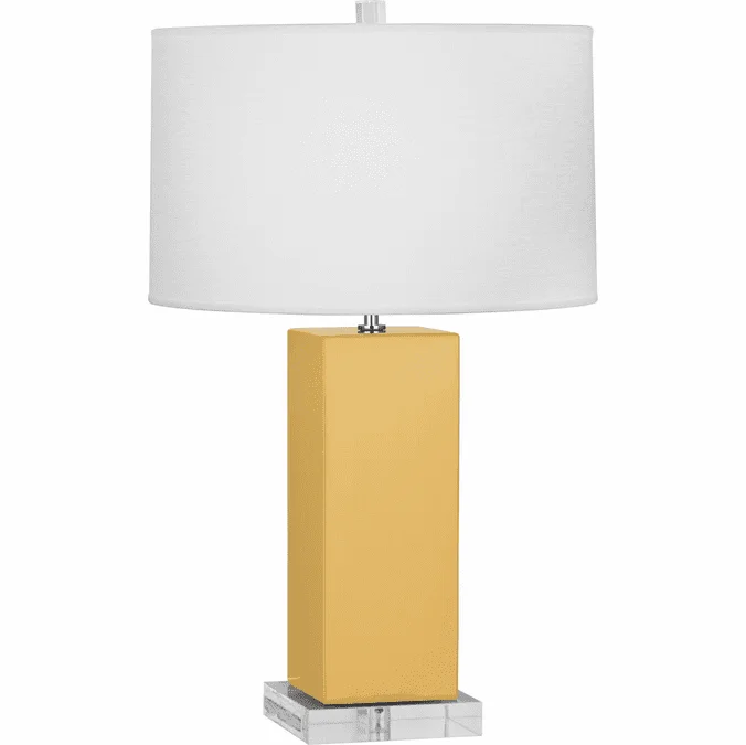 Robert Abbey SU995 Harvey Sunset Yellow Glazed Ceramic 33″ Lighting Table Lamp