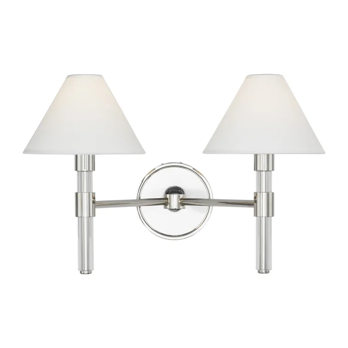Robert Two Light Vanity in Polished Nickel (454|LV1032PN)