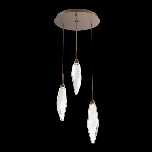 Rock Crystal Round 3pc Multi-Pendant (1289|CHB0050-03-FB-CC-C01-L3)