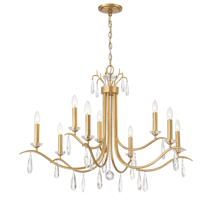 Rollins 9 Light Chandelier By Crystorama