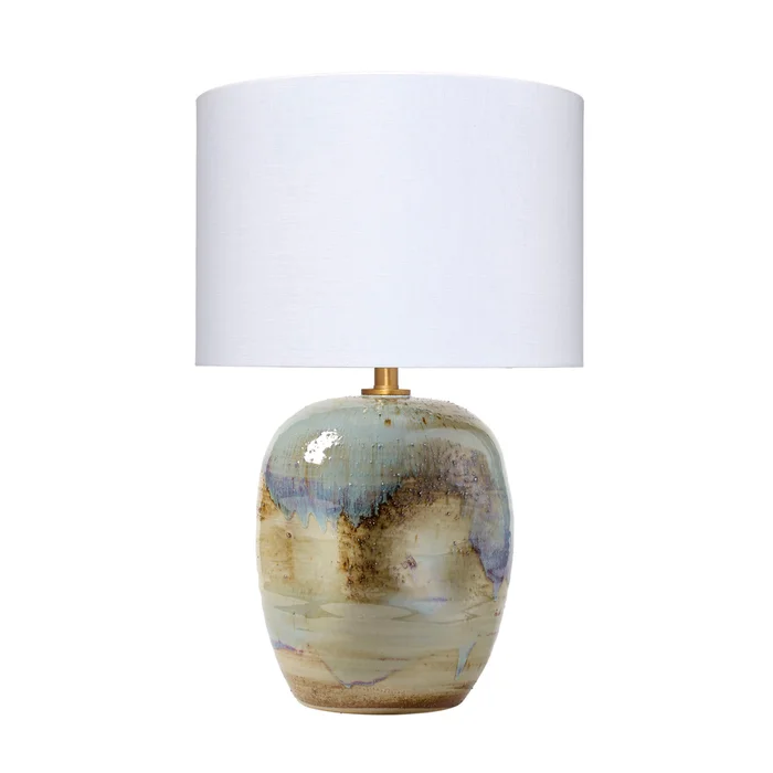 salvador ceramic table lamp with linen shade