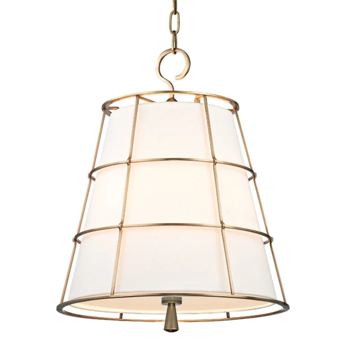 Savona 3-Light Pendant in Aged Brass 17.75L x 17.75W x 21.5H