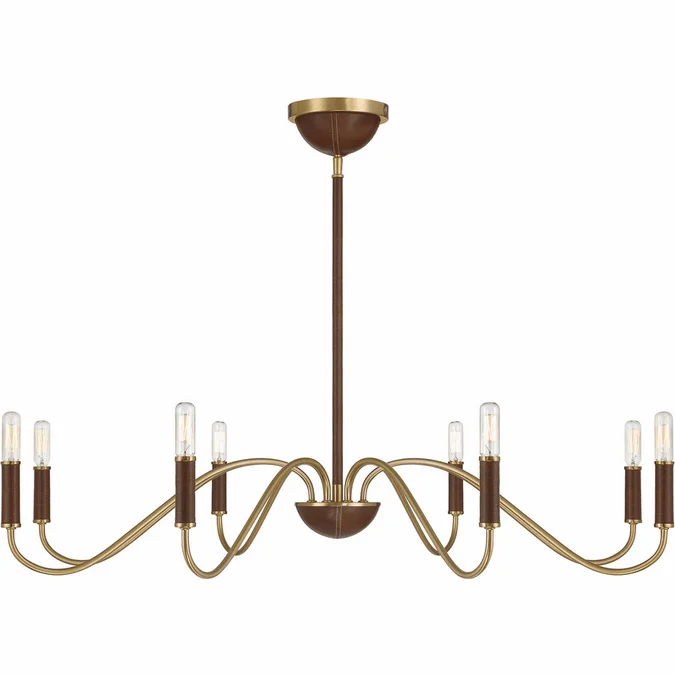Savoy House 1-2748-8-322 Abeline Modern Warm Brass Lighting Chandelier