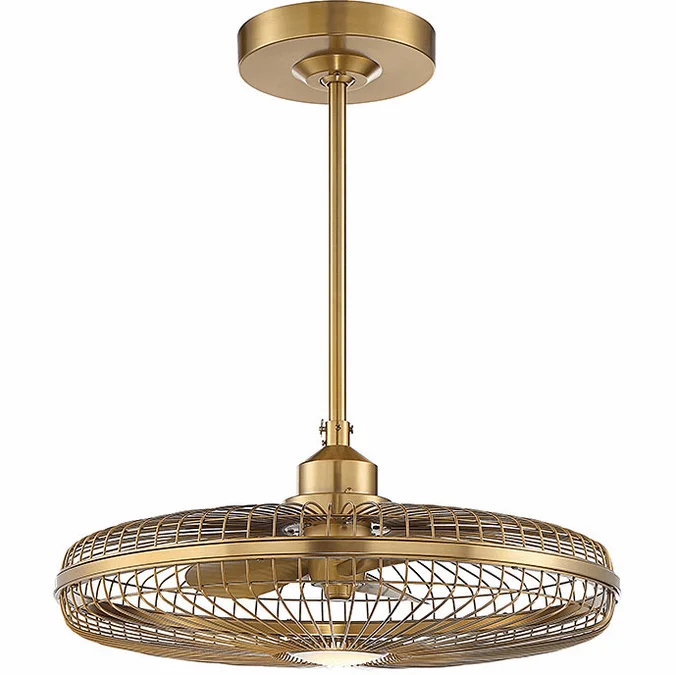 Savoy House 29-FD-122-322 Wetherby Contemporary Warm Brass LED Home Ceiling Fan