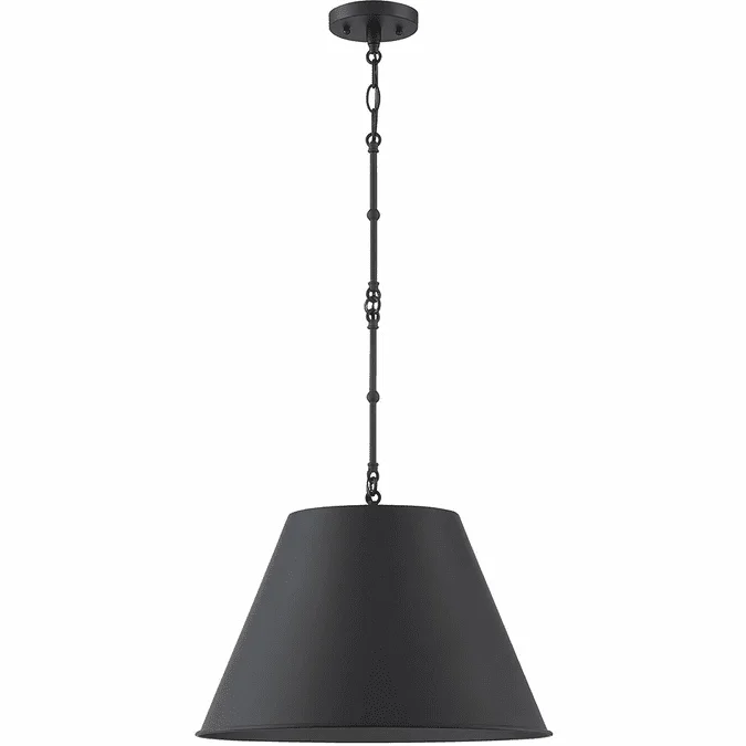 Savoy House 7-232-1-89 Alden Matte Black Ceiling Pendant Light