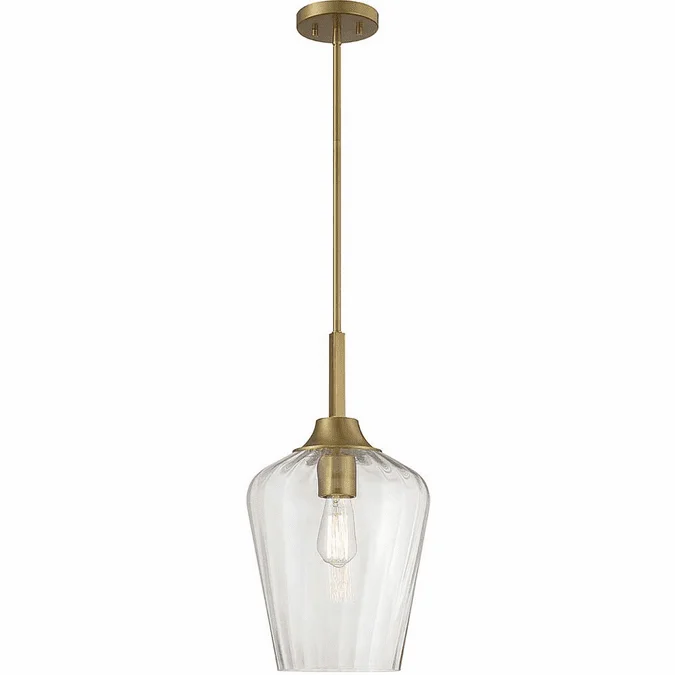 Savoy House 7-3390-1-322 Carlton Warm Brass Pendant Hanging Light