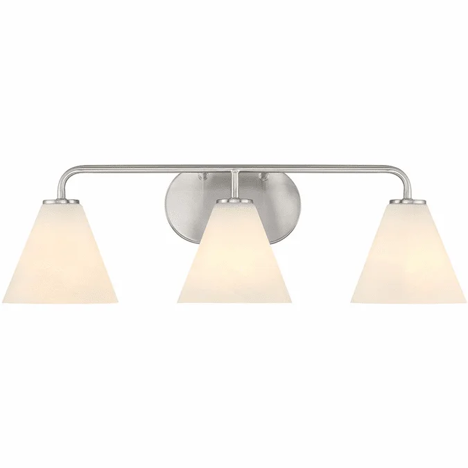 Savoy House 8-2988-3-SN Blair Modern Satin Nickel 3-Light Bath Lighting Sconce