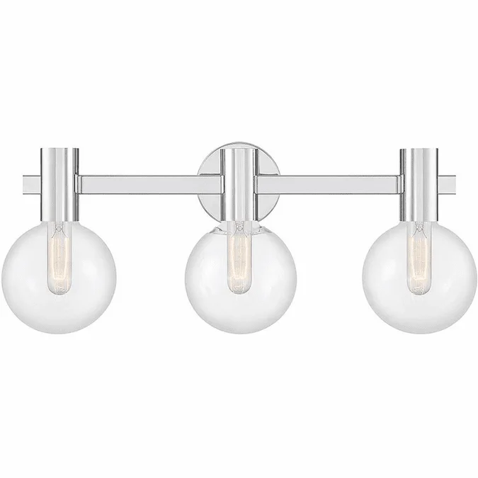 Savoy House 8-3076-3-11 Wright Chrome Vanity Light