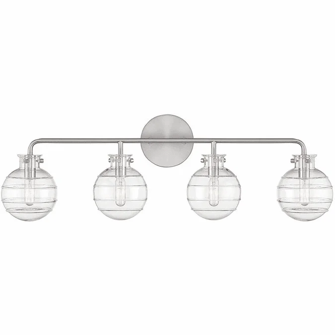 Savoy House 8-4300-4-SN Mason Contemporary Satin Nickel Mini Bathroom Sconce
