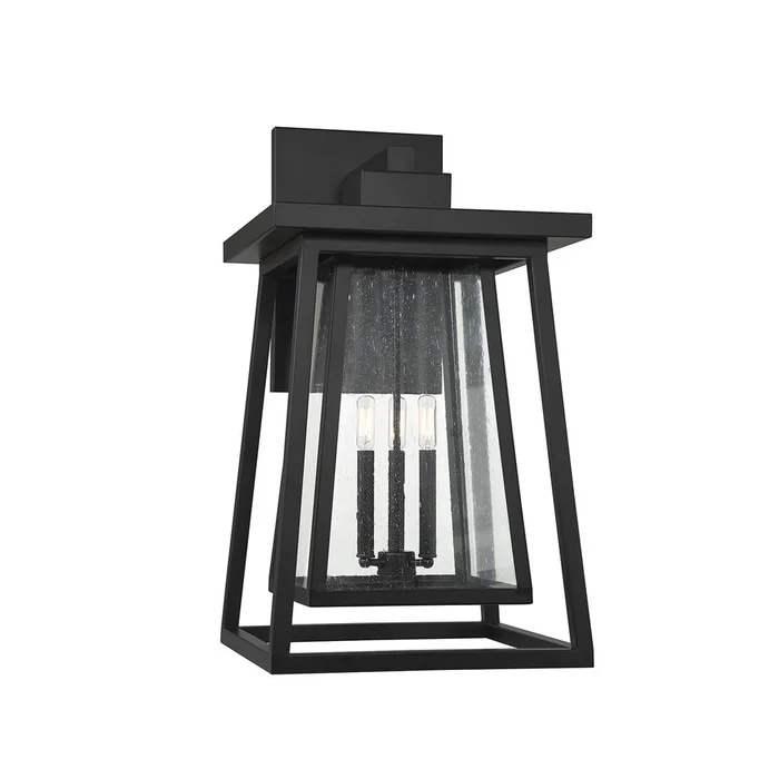 Savoy House Denver 3-Light Outdoor Wall Lantern – Matte Black – 5-2023-BK