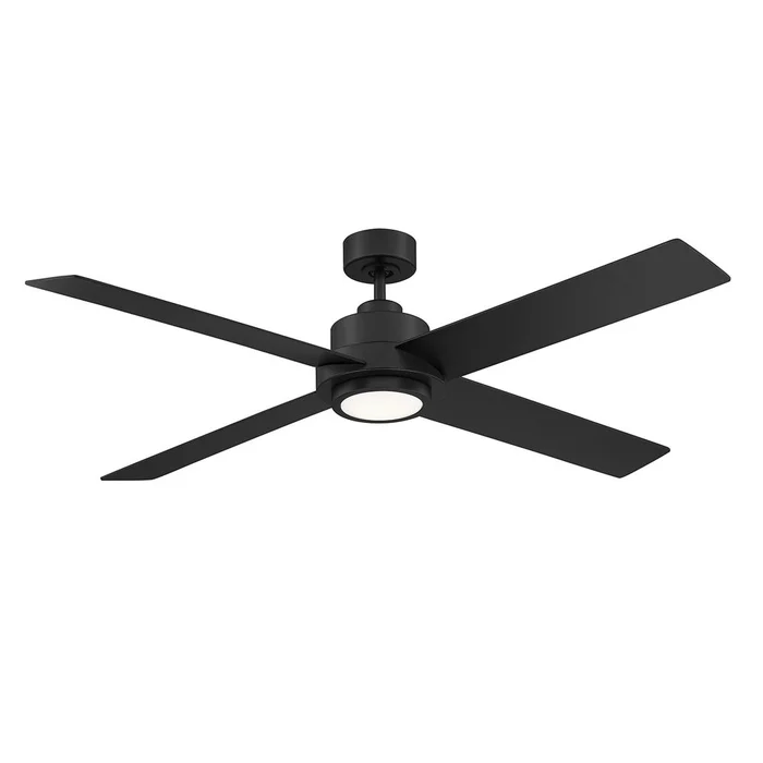Savoy House Meridian 56″ Ceiling Fan – Matte Black – M2011MBKRV