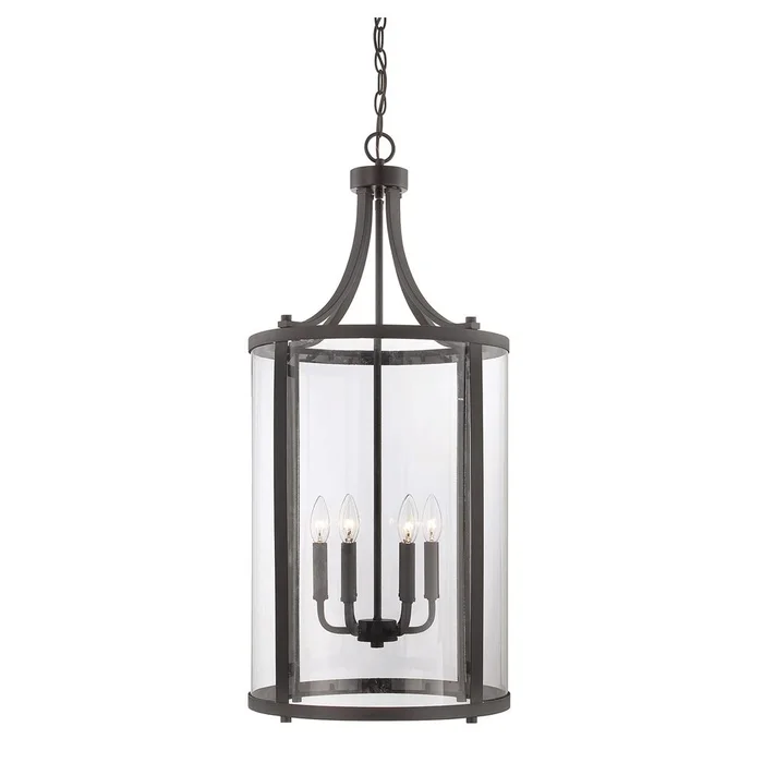 Savoy House Penrose 6-LT Medium Foyer Lantern – English Bronze – 7-1041-6-13