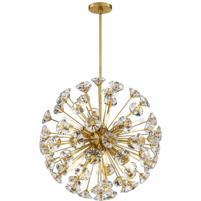 SDQ Lighting PD37512WG Contemporary Warm Gold Hanging Pendant Lighting