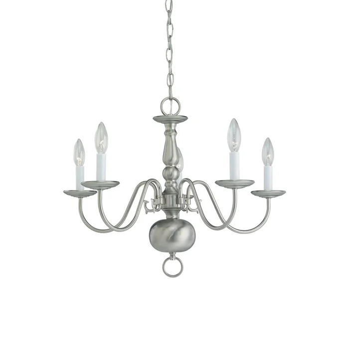 Sea Gull 5-LT Chandelier – Brushed Nickel – 3410-962